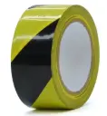 Výstražná páska PVC - 50mm x 33m - žluto-černá- pravá
