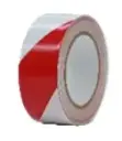 Výstražná páska PVC - 50mm x 33m - červeno-bílá- pravá